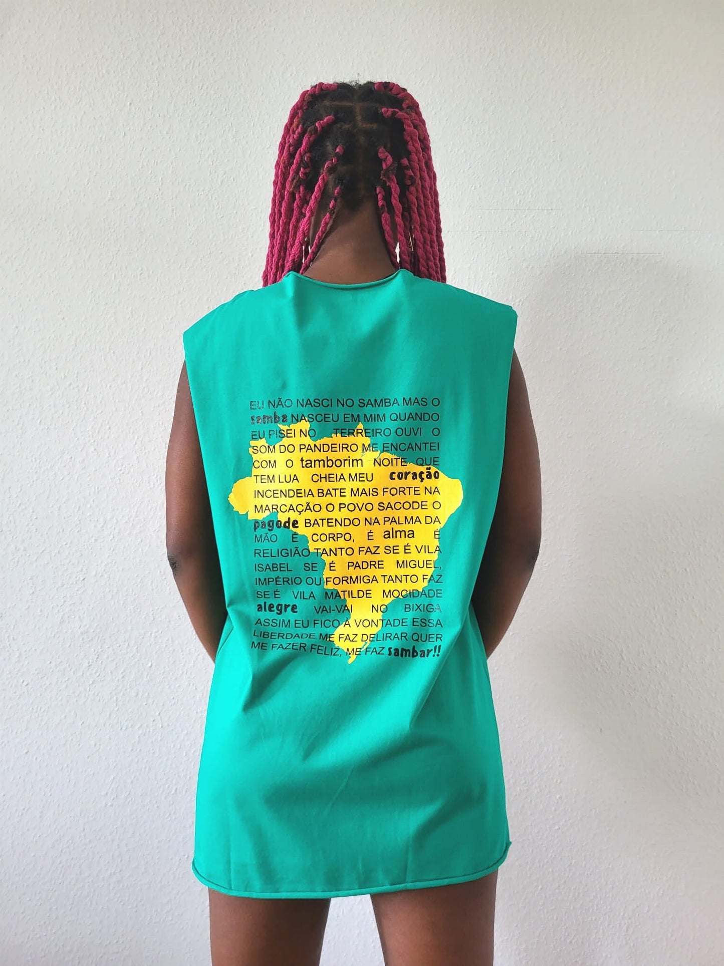 Sleeveless T-shirt BRASIL Green-0