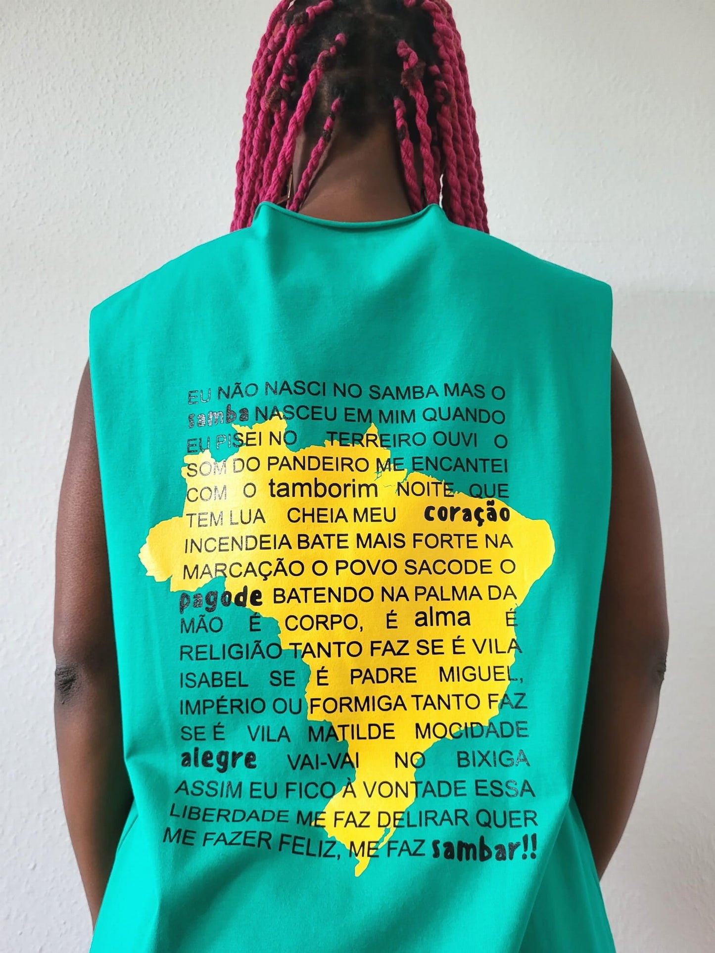 Sleeveless T-shirt BRASIL Green-4
