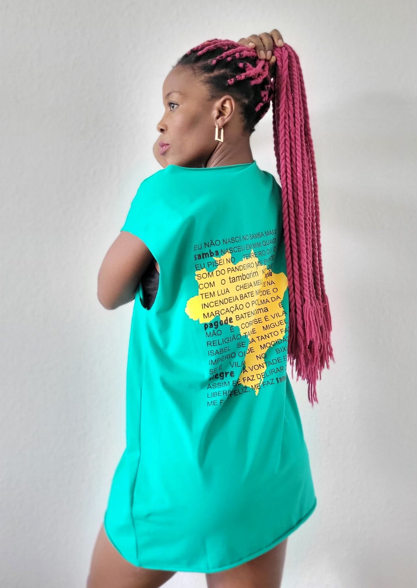 Sleeveless T-shirt BRASIL Green-2