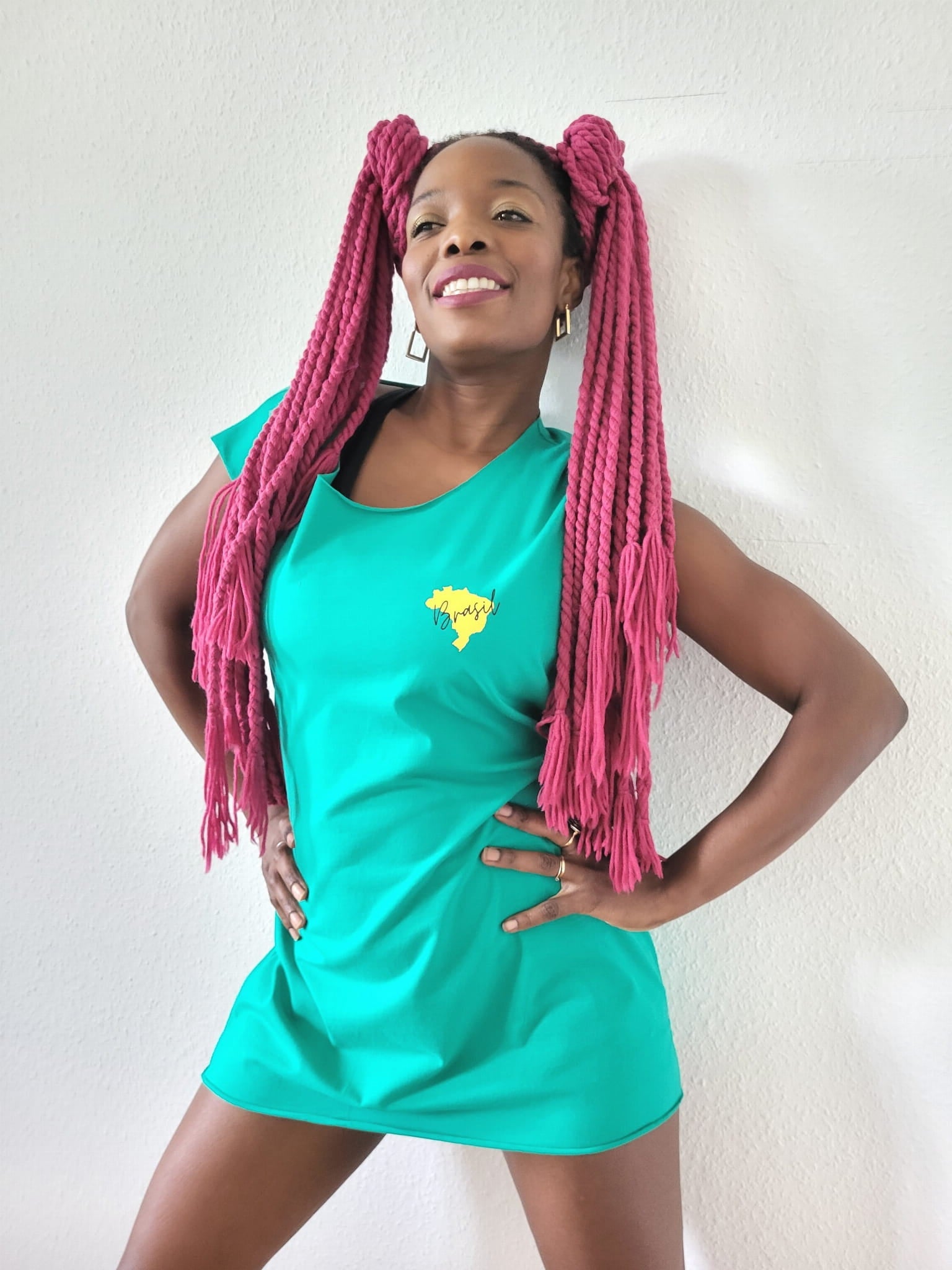 Sleeveless T-shirt BRASIL Green-1