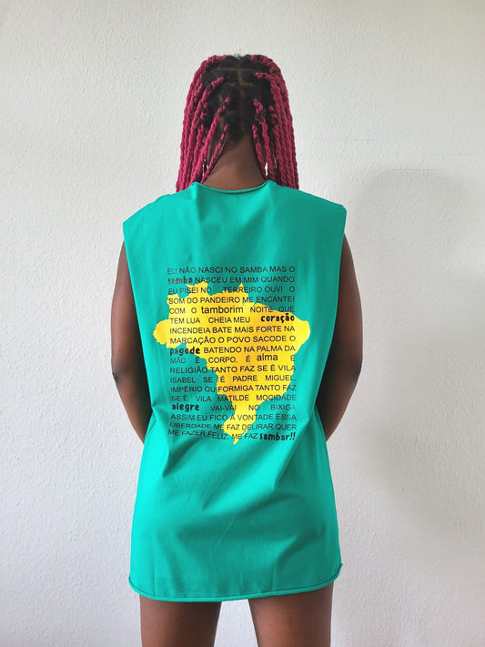 Sleeveless T-shirt BRASIL Green-0